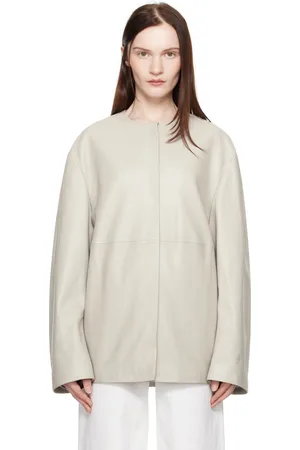Loulou de Saison Gray Atalia Leather Jacket