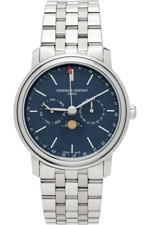 Frederique Constant Silver Classics Index Business Timer Watch