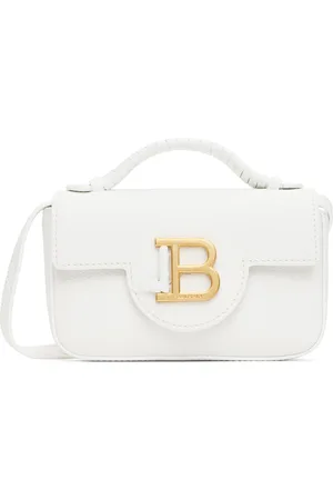 Balmain White B-Buzz 17 Bag