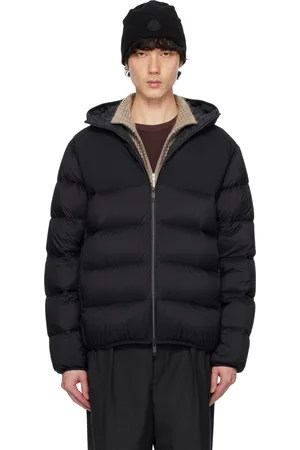 Moncler Black Veumont Hooded Short Down Jacket
