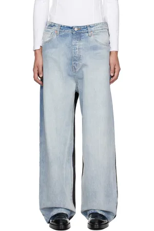 Vetements Blue & Black Runway Denim Jeans