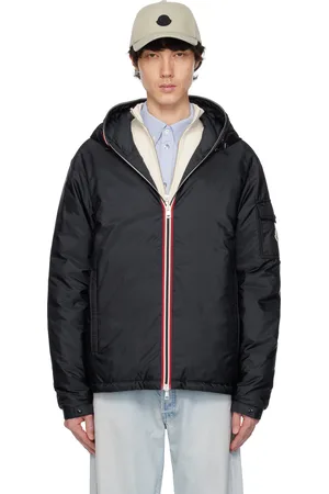 Moncler Navy Evettes Hooded Short Down Jacket