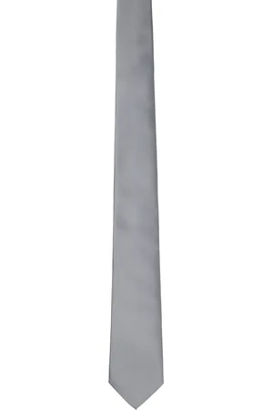 Salvatore Ferragamo Gray Silk Tie