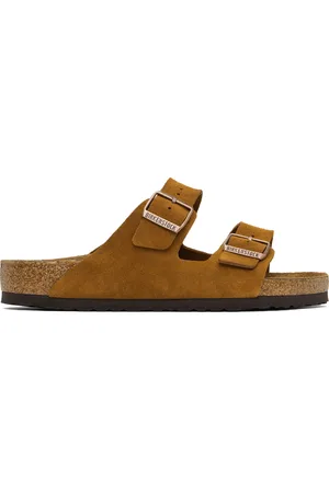 Birkenstock Tan Regular Arizona Soft Footbed Sandals