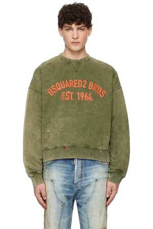 Dsquared2 Green Vanish Spot Cypro Fit Sweatshirt