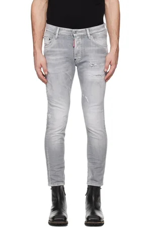 Dsquared2 Gray Wash Skater Jeans