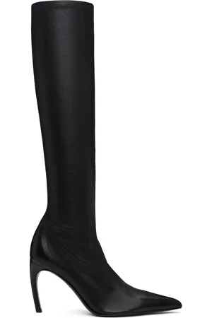 Salvatore Ferragamo Black High Nappa Stretch Boots