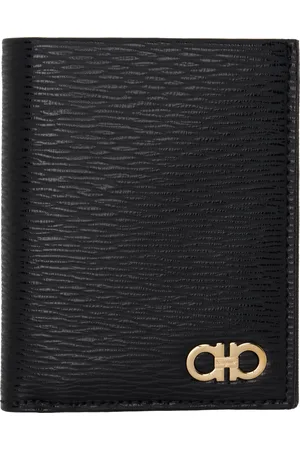 Salvatore Ferragamo Black Gancio Wallet