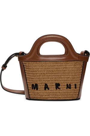 Marni Beige & Brown Tropicalia Micro Tote