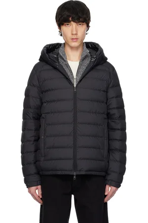 Moncler Black Chevrerie Hooded Short Down Jacket