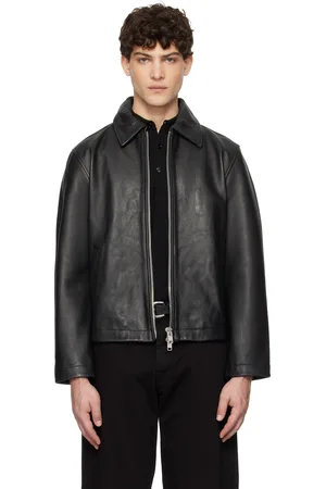 Sunflower Black Short Leather Jacket