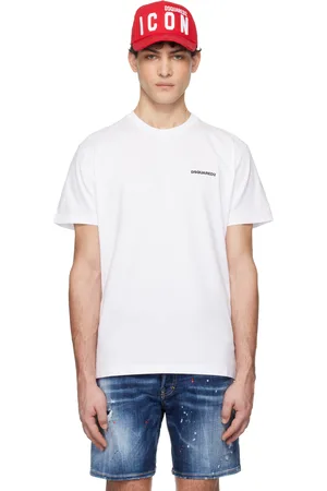Dsquared2 White Ceresio Map Cool Fit T-shirt