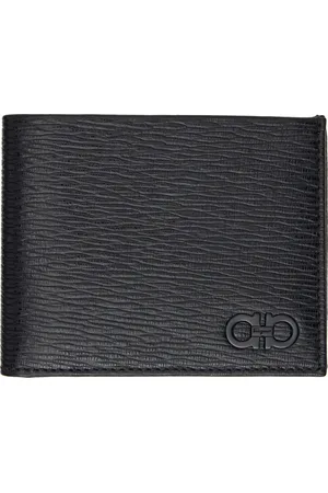 Salvatore Ferragamo Black Gancini Wallet