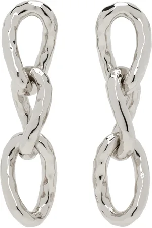 Jil Sander Silver Chain Earrings