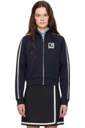 Msgm Navy Logo Track Jacket