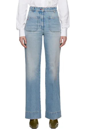 Victoria Beckham Blue Alina High Waisted Jeans