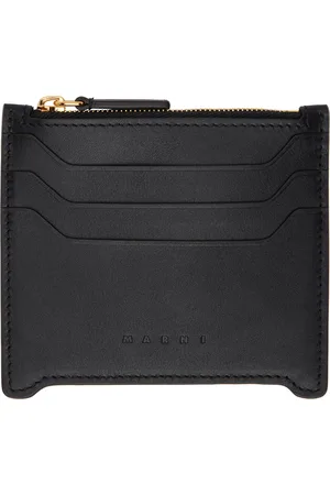 Marni Black Leather Trunkaroo Card Holder