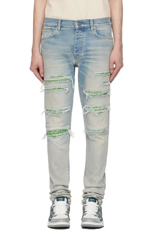 AMIRI Blue Boucle Thrasher Jeans