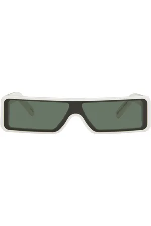Rick Owens White Gethsemane Geth Sunglasses