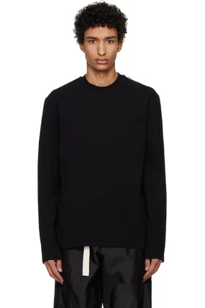 Jil Sander Black Logo Flag Long Sleeve T-shirt