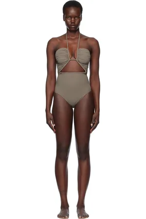 Rick Owens Gray Hollywood Prong Bather Swimsuit