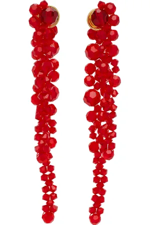 Simone Rocha Double Pierce Through Drip Earrings