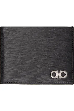 Salvatore Ferragamo Black Gancini Wallet