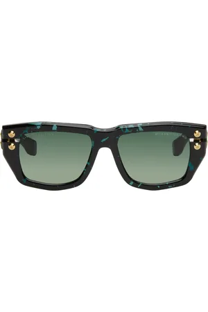 DITA EYEWEAR Black & Blue Emitter-Two Limited Edition Sunglasses