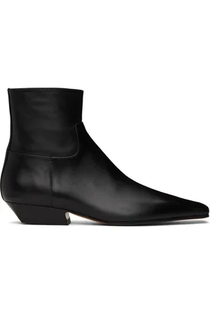 Khaite Black Marfa Ankle Boots