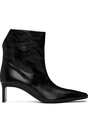 Khaite Black Ona Ankle Boots