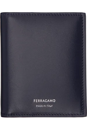 Salvatore Ferragamo Navy Credit Card Holder