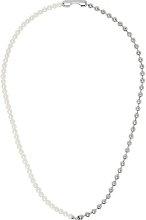 AMBUSH Pearl Ball Chain Necklace