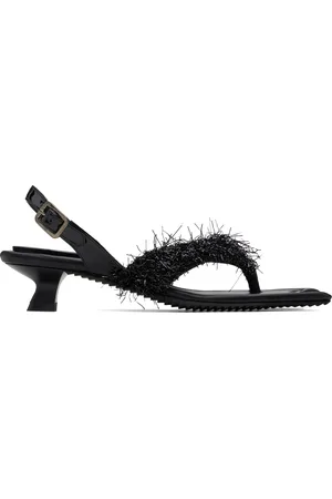 Paula Canovas Del Vas Black Diablo Flip Heeled Sandals