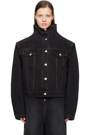 pushBUTTON High Neck Denim Jacket