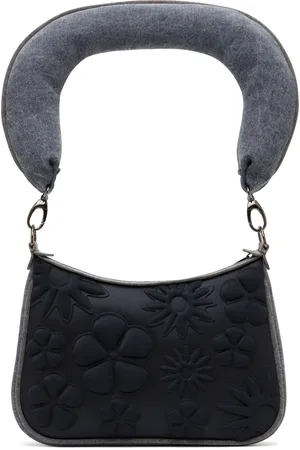 Paula Canovas Del Vas Gray Carmen Denim Bag