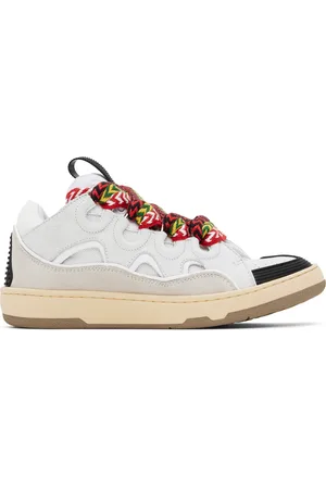 Lanvin Leather Curb Sneakers