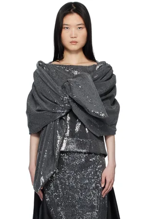 Paula Canovas Del Vas SSENSE Exclusive Silver Castana Blouse