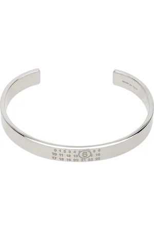 Maison Margiela Silver Minimal Logo Bracelet