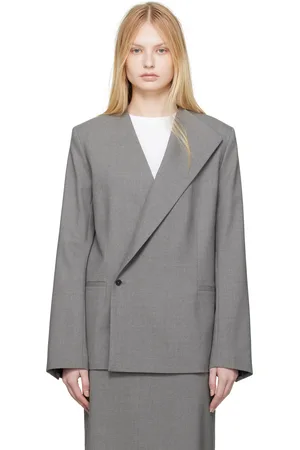 Loulou de Saison Gray Nodo Blazer