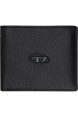 Diesel Black Bi Fold Coin S Wallet