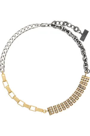 Maison Margiela Silver & Gold Mixed Chain Necklace