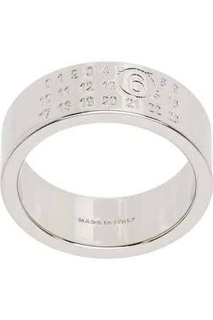 Maison Margiela Silver Numeric Minimal Signature Ring
