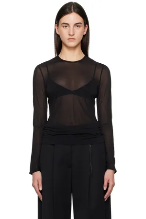 Simone Rocha Sheer Fitted Ballet Mesh T-shirt
