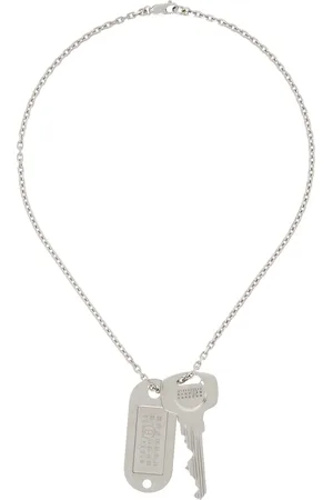 Maison Margiela Silver Key Tag Necklace
