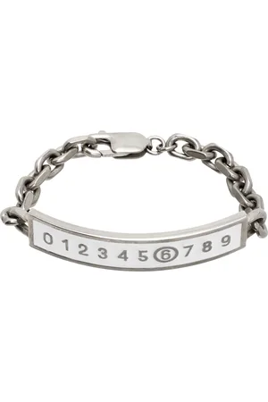 Maison Margiela Silver & White Numeric Bracelet