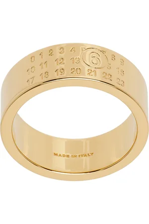 Maison Margiela Gold Numeric Minimal Signature Ring
