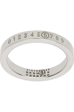 Maison Margiela Silver Minimal Logo Ring