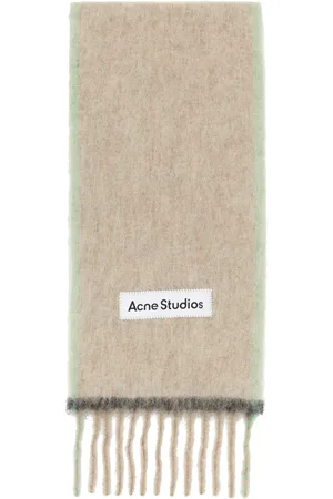 Acne Studios Beige Wool Mohair Narrow Scarf