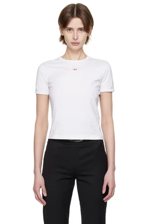 Diesel White T-Uncutie-Long-D T-shirt