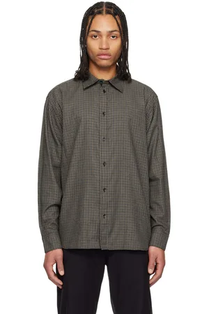 RAG&BONE Khaki & Black Matthew Plaid Shirt